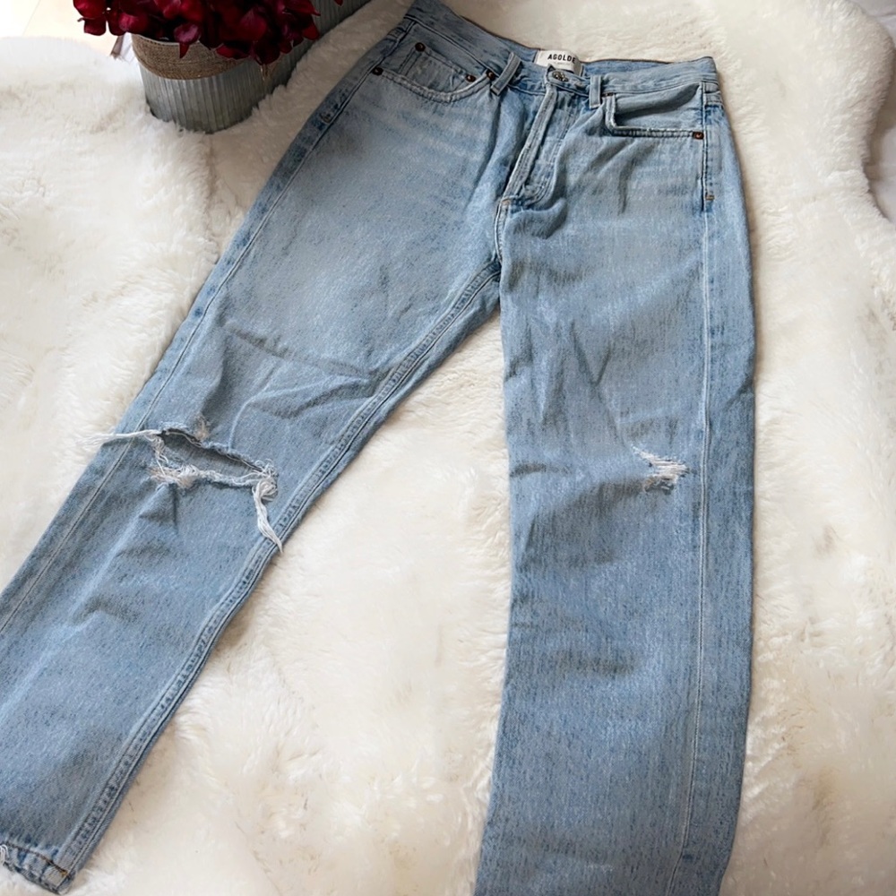 🆕AGOLDE Riley High Rise Straight Crop Jean - Picture 5 of 10
